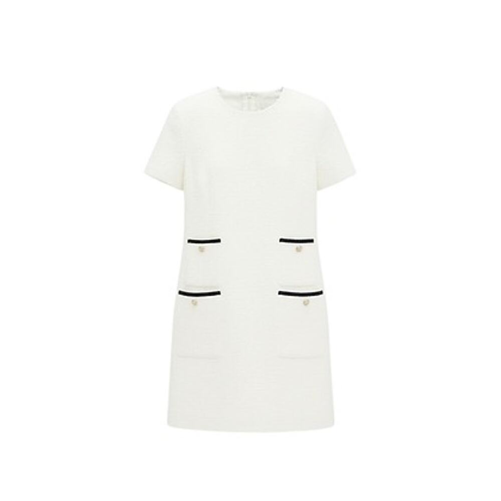 TUCKERNUCK Pearl White Short Sleeve Francoise Dress Size XXS NWT - Picture 8 of 8